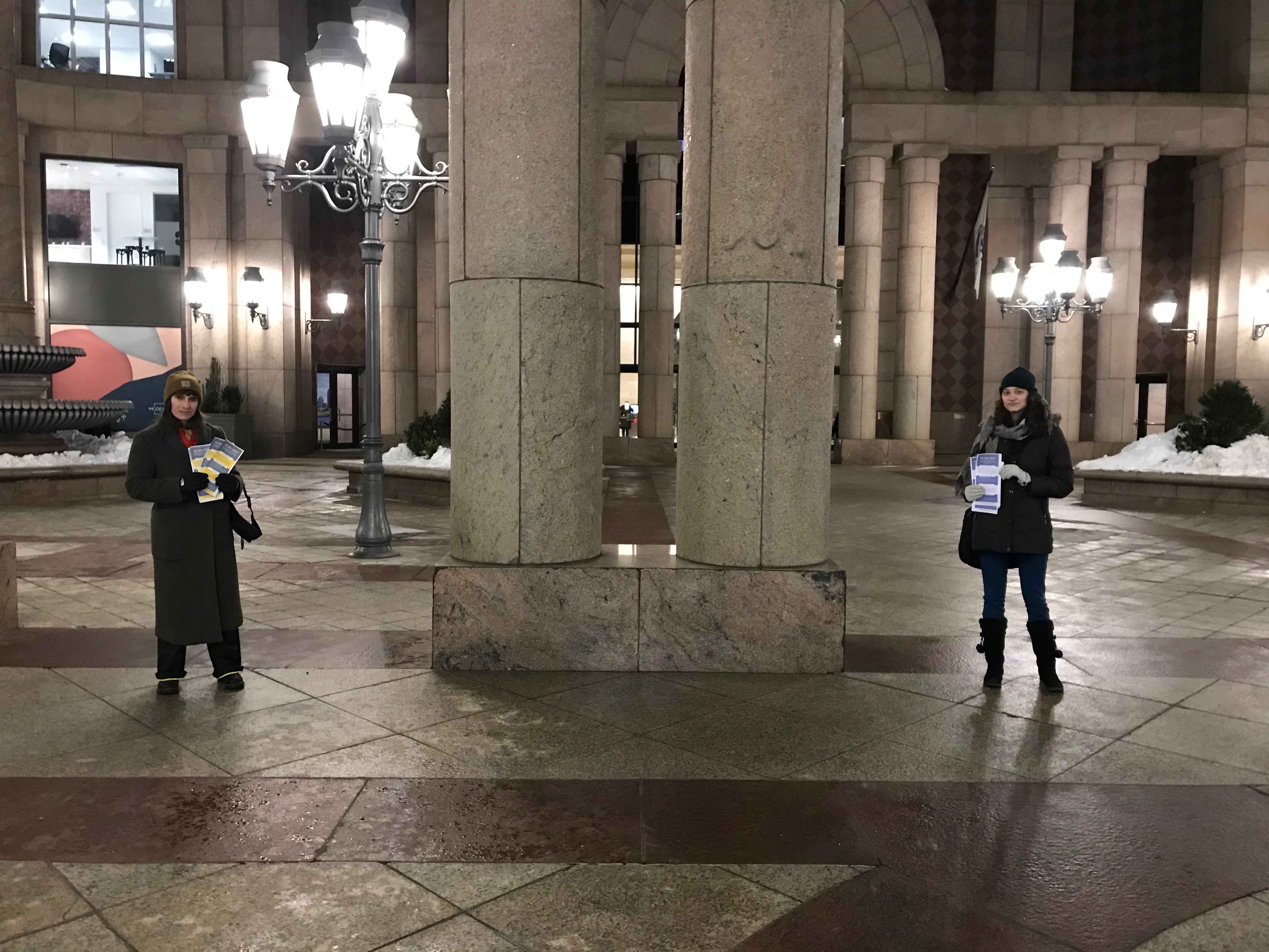 Law Students Leaflet to Say: “Not Cool, Cooley”