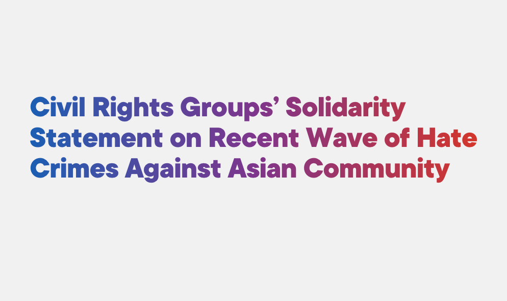 Our Solidarity Statement on Violence Against the Asian/Asian-American/AAPI Community