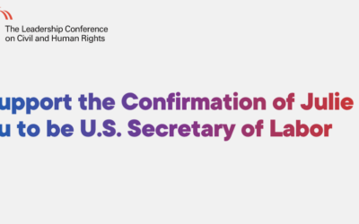 PPP Supports the Confirmation of Julie Su to be U.S. Secretary of Labor