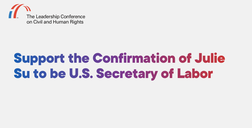 PPP Supports the Confirmation of Julie Su to be U.S. Secretary of Labor